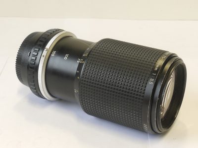 Nikon 75-150mm f3.5 Series E manual focus AIS mount lens + makers rear cap