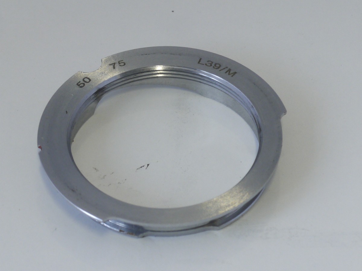 mwclassiccameras-20220128-40 Japanese made made L39 screw lens to Leica M bayonet camera mount adapter, for 50 & 70mm