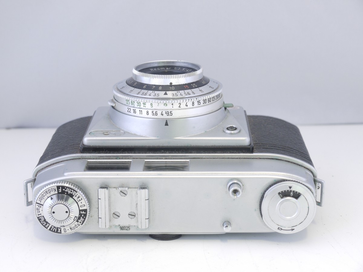 mwclassiccameras-20220204-148 Kodak Retinette 35mm viewfinder camera with 45mm f3.5 Reomar lens in Compur Rapid shutter + BDB Clear filter & makers ER case