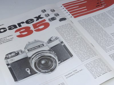 Zeiss Ikon/Voigtlander International Single-Lens Reflex Correspondence c1967. 8 pages in English