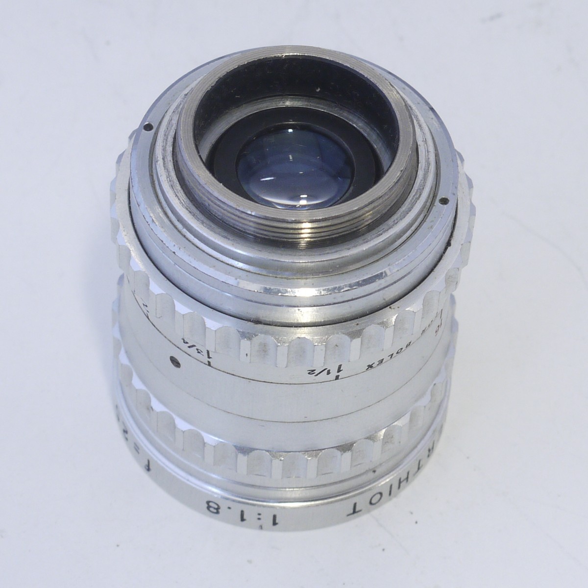 mwclassiccameras-20220225-286 Som Berthiot 25mm f1.8 Lytar chrome C mount 16mm cine lens + makers front cap