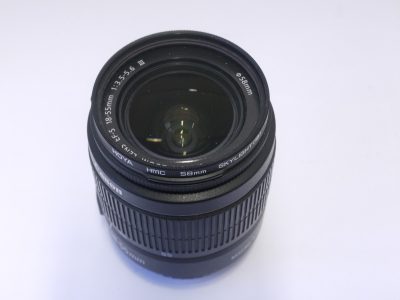 Canon EF-S 18-55mm f3.5-5.6 III zoom + Skylight filter & rear cap