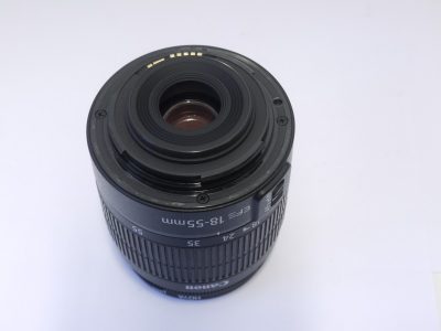 Canon EF-S 18-55mm f3.5-5.6 III zoom + Skylight filter & rear cap
