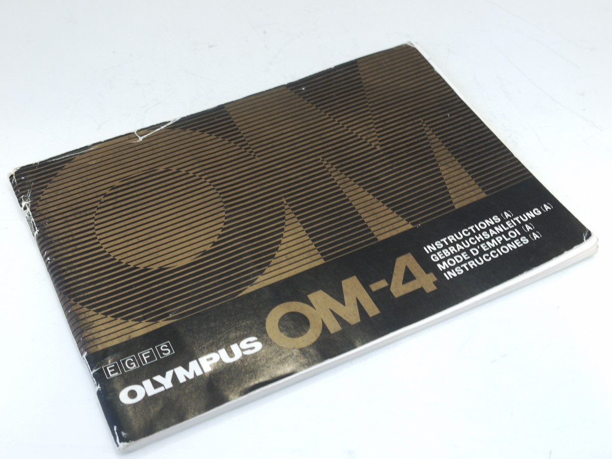 mwclassiccameras-20220311-191 Olympus OM-4 Original Instructions. 66 pages in English, German, Spanish & French