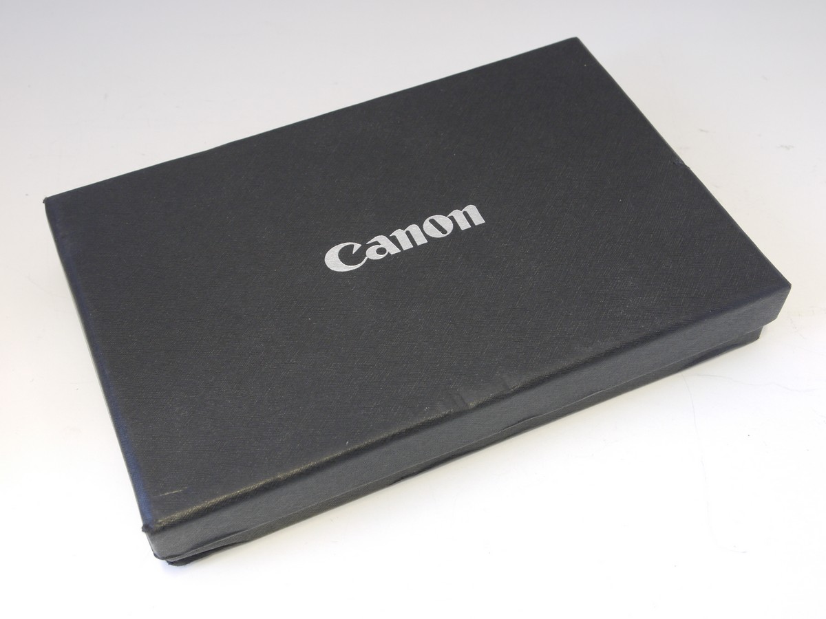 mwclassiccameras-20220318-195 Canon Two sets of Playing Cards, one featuring EOS Caeras, another featuring EF lenses. In presentation box