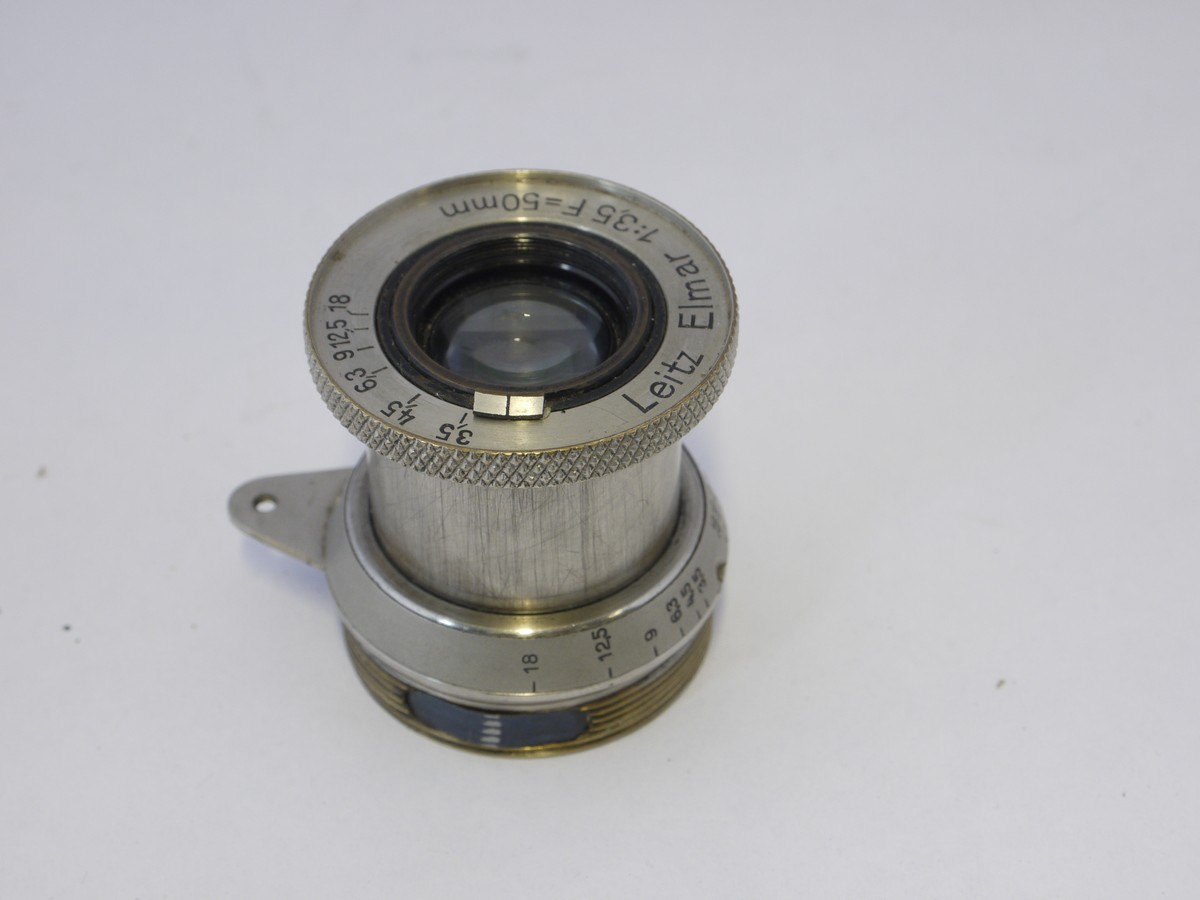 Leitz 50mm f3.5 Elmar-L39 uncoated nickel collapsible lens head