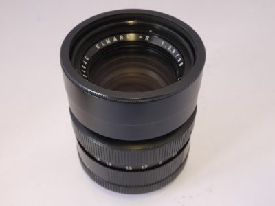 Leitz Wetzlar 90mm f2.8 Elmarit-R 2-cam (No.2094645) with built-in lens hood + makers front cap