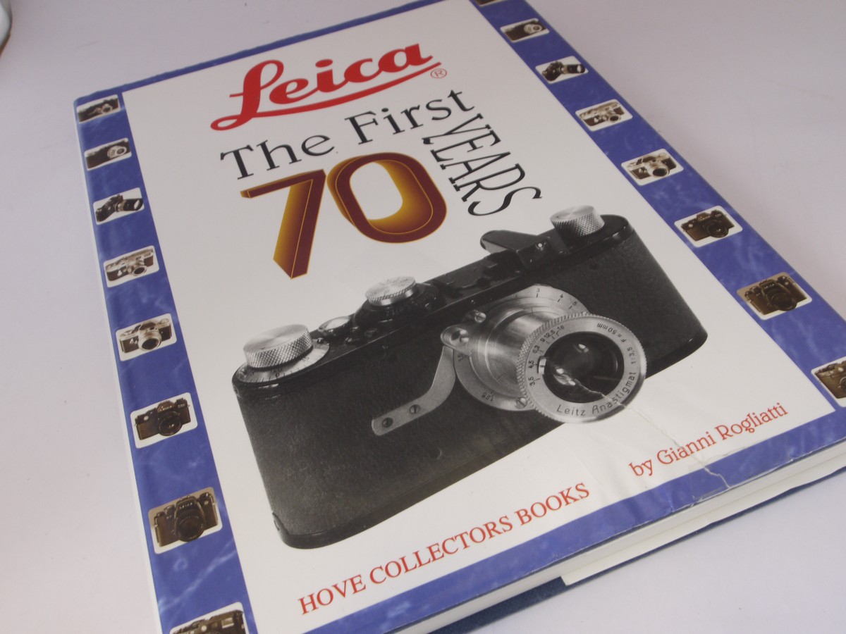 mwclassiccameras-20220415-381 Leica The First 70 Years Book by Gianni Rogliatti c1995. Hardbound with dust cover. 240 pages in English