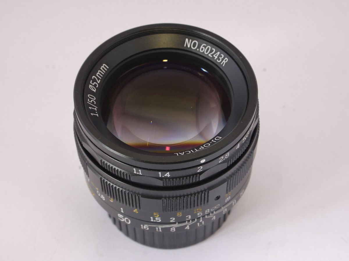 mwclassiccameras-20220422-54 DJ Optical 50mm f1.1 Leica M (6-bit) mount lens (No.60243R) + makers caps. Special Edition stamped "Boyer Paris Digital Journey" on the front cap