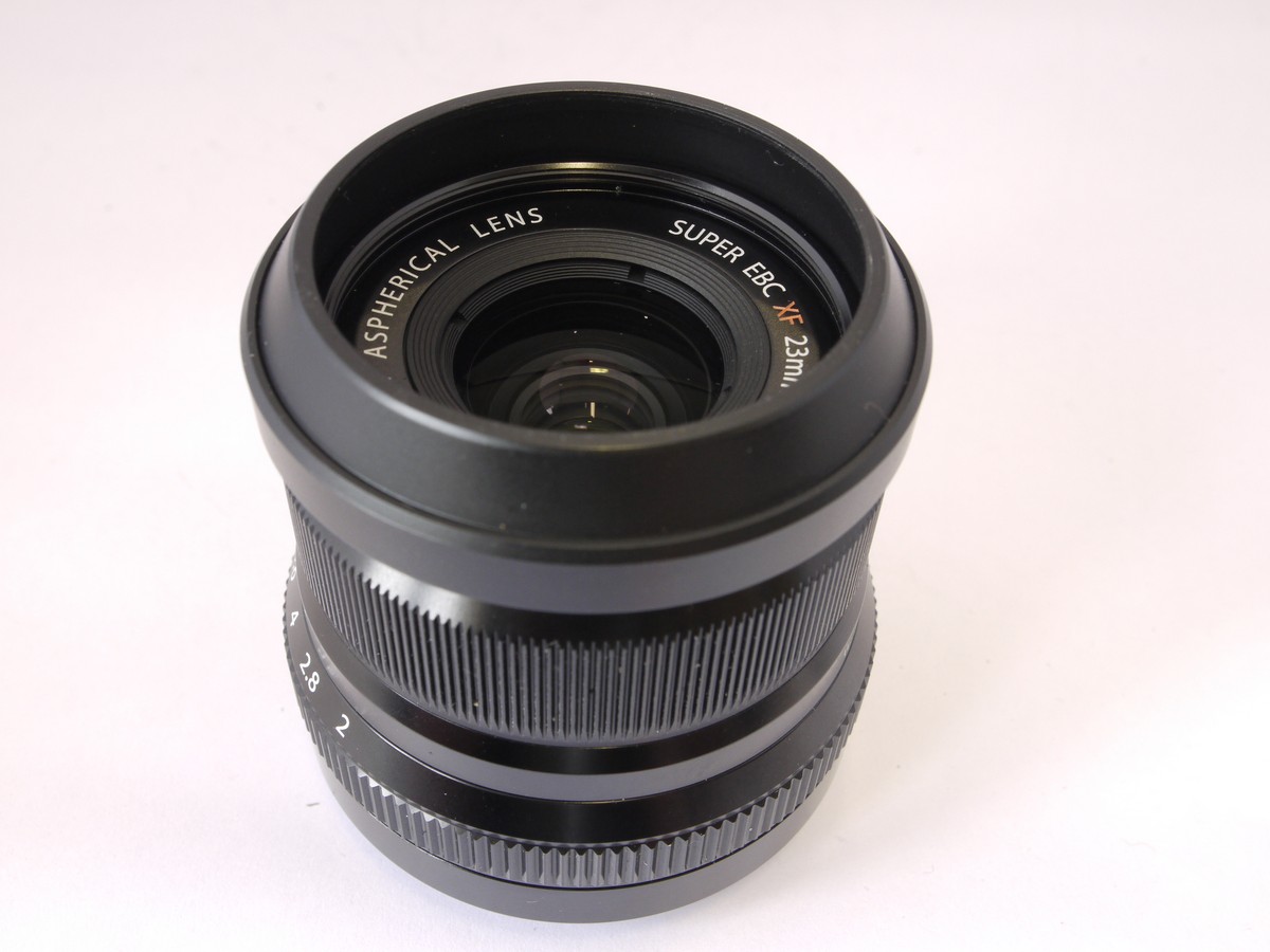 mwclassiccameras-20220506-106 Fujifilm 23mm f2 R WR Fujinon Aspherical Super EBC XF mount lens + metal lens hood, caps, instructions, Cloth & Box with packaging