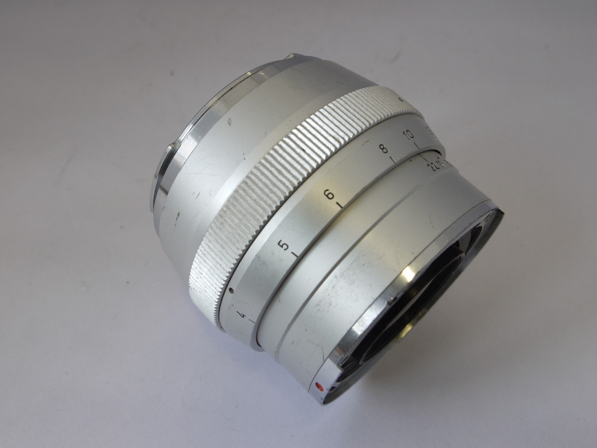 mwclassiccameras-20220513-110 Carl Zeiss 85mm f2 Sonnar chrome Contarex lens + makers front cap