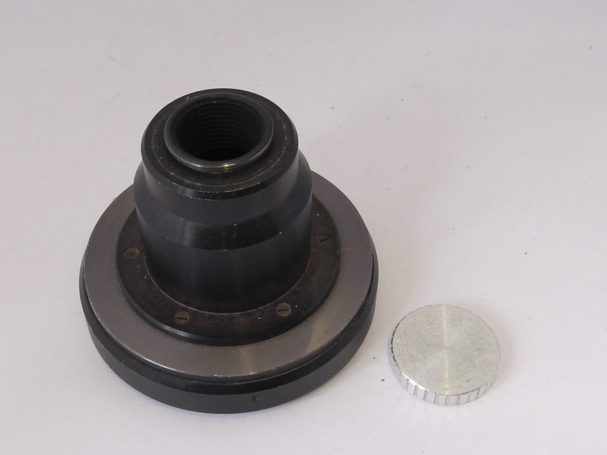 mwclassiccameras-20220513-45 Hasselblad V mount lens adapter for fitting Hasselblad V mount lenses on to C mount cine cameras + rear cap. RARE