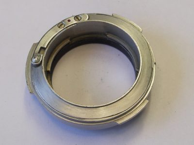Unamed Mount adapter with helicoid/rangefinder coupling, for Contax rangefinder internal & external lenses on Leica L39 Camera/Bellows. Does not have infinity focus, only close-up