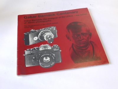 Leitz "Oskar Barnack Centenary - The development of the Leica system since 1914" 60 page booklet in English c1980