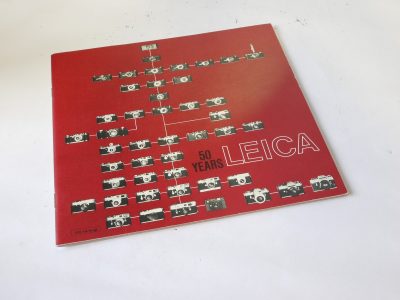 Leitz 50 Years LEICA booklet c1975. 48 pages in English