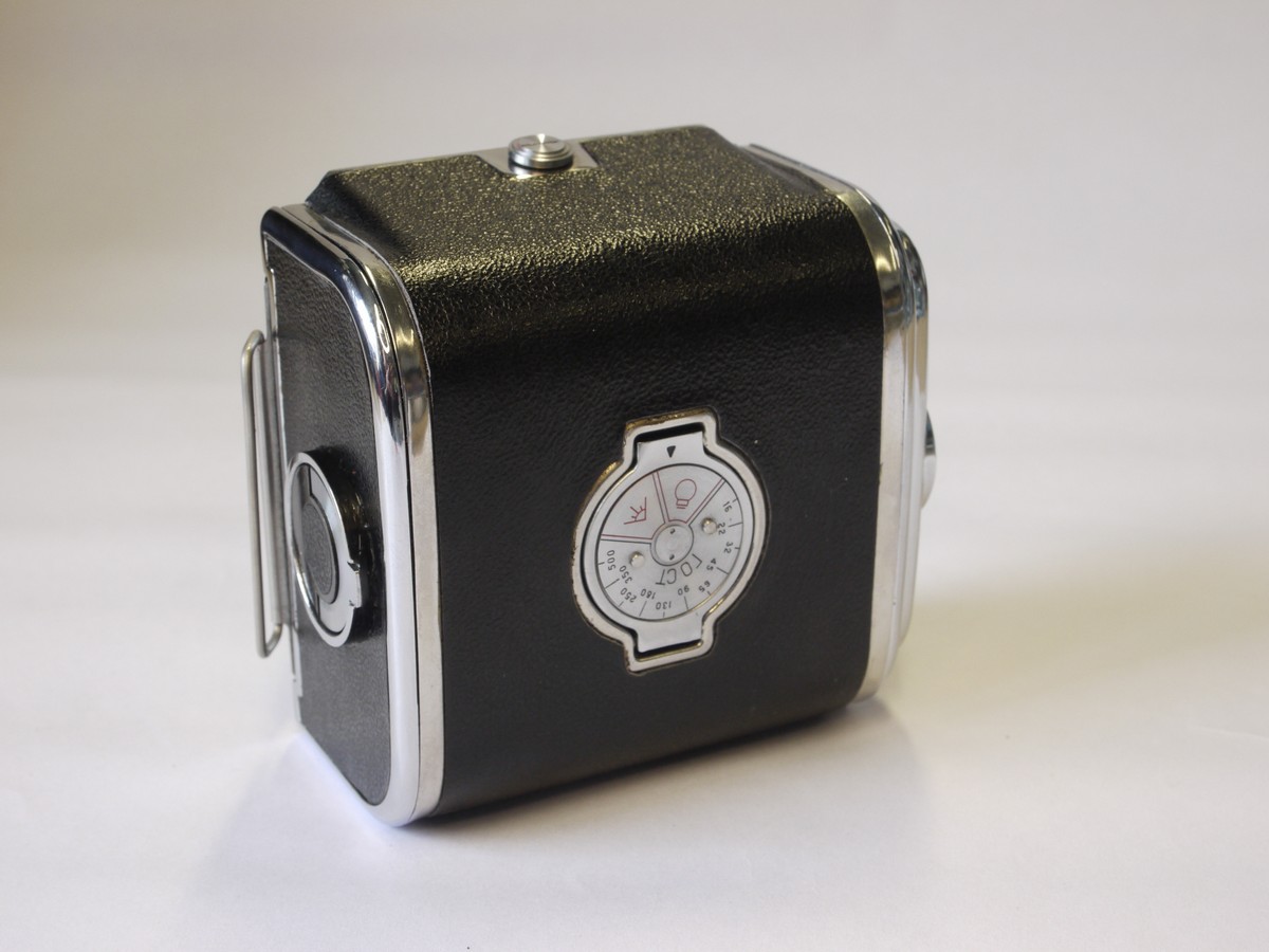mwclassiccameras-20220610-20 Russian/Soviet made 6x6 Magazine back for Salyut 6x6 Hasselblad copy, with dark slide