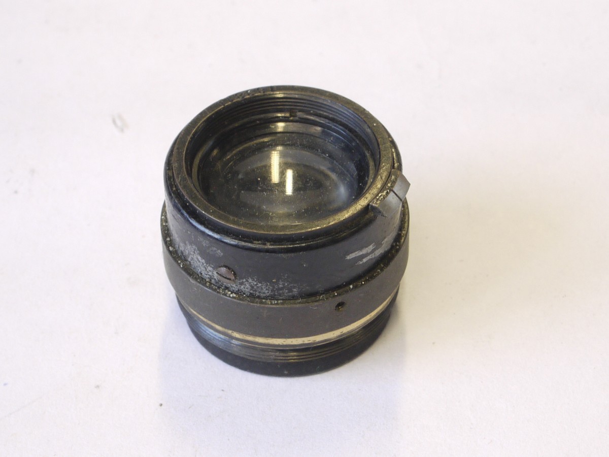 mwclassiccameras-20220610-370 Leitz Spare parts - Leica III/IIIa/IIIb body shell with vulcanite covering & 2 added front body flash sockets + Glass elements for the 50mm f3.5 Elmar nickel lens & the inner barrel & front face with some inner parts & with tIris Diaphragm