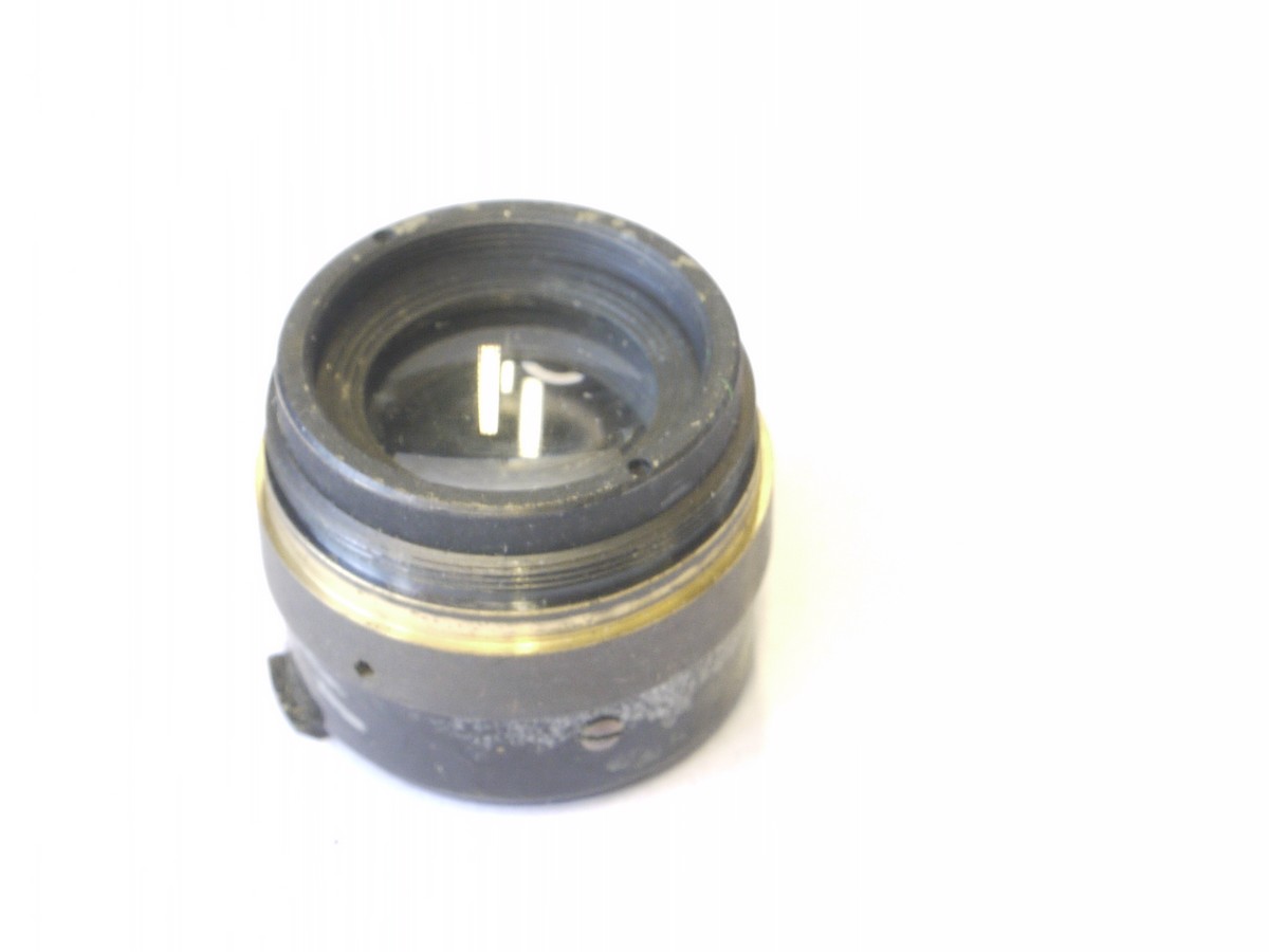 mwclassiccameras-20220610-371 Leitz Spare parts - Leica III/IIIa/IIIb body shell with vulcanite covering & 2 added front body flash sockets + Glass elements for the 50mm f3.5 Elmar nickel lens & the inner barrel & front face with some inner parts & with tIris Diaphragm