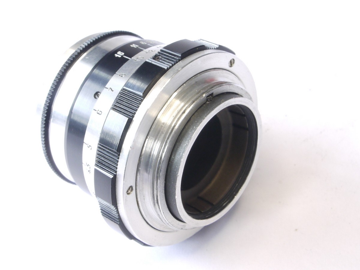 mwclassiccameras-20220729-346 Fed 52mm f2.8 N-61 black & chrome lens, L39 rangefinder coupled screw mount lens