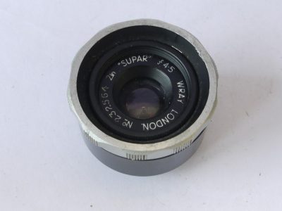 Wray 2 inch f4.5 Supar enlarging lens, small screw mount