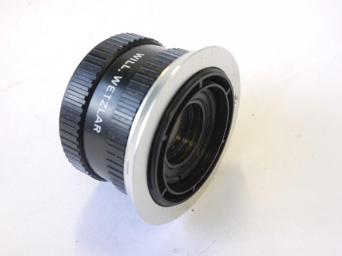mwclassiccameras-20220819-37 Will Wetzlar 50mm f3.5 Wilon, L39 screw mount + chrome adapter ring