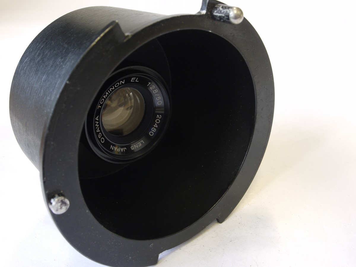 mwclassiccameras-20220819-49 Osawa Tominon 50mm f2.8 EL Enlarging lens + sunk mount panel