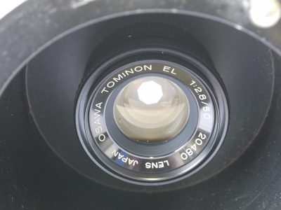 Osawa Tominon 50mm f2.8 EL Enlarging lens + sunk mount panel