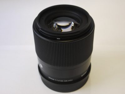 Sigma 30mm f1.4 DD DM Leica L mount lens with makers bayonet lens hood, caps, instructins & Box with packaging