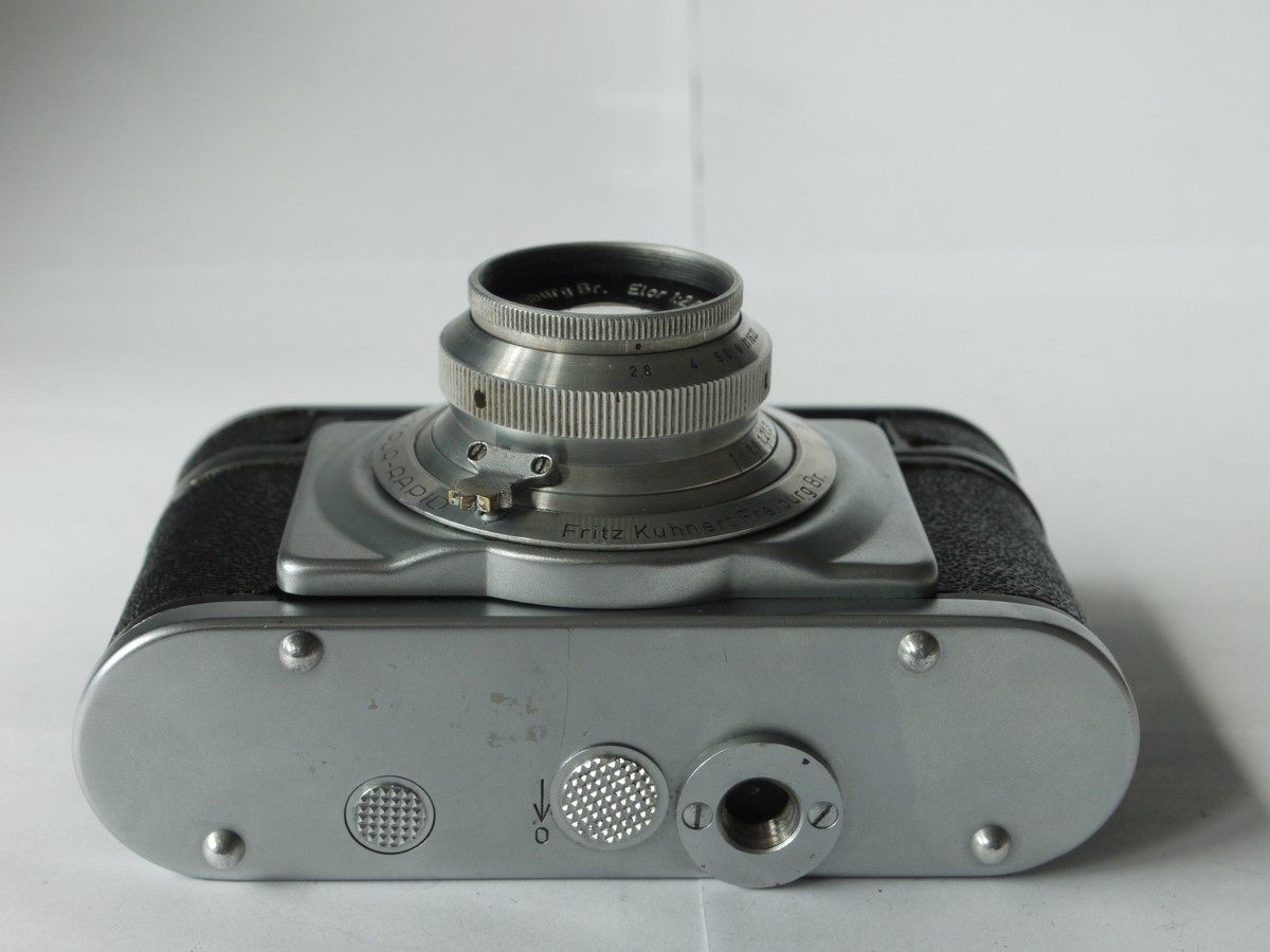 mwclassiccameras-20220902-244 Futura Standard 35mm Coupled Rangefinder camera + 50mm f2.8 Elor interchangeable screw mount lens. UNCOMMON