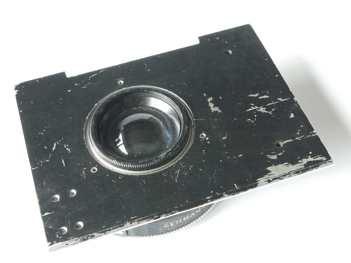 mwclassiccameras-20220902-47 Wray 89mm f6.3 Wide Angle Anastigmat lens in Synchro Compur shutter & Sinclair Traveller Una Duralumin metal panel (6x9 camera).