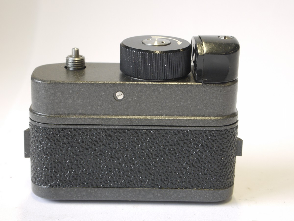 mwclassiccameras-20220923-638 Krasnagorsk FT-2 35mm Panoramic camera with 5cm f5 lens + set of 2 cassettes for use. With makers ER case