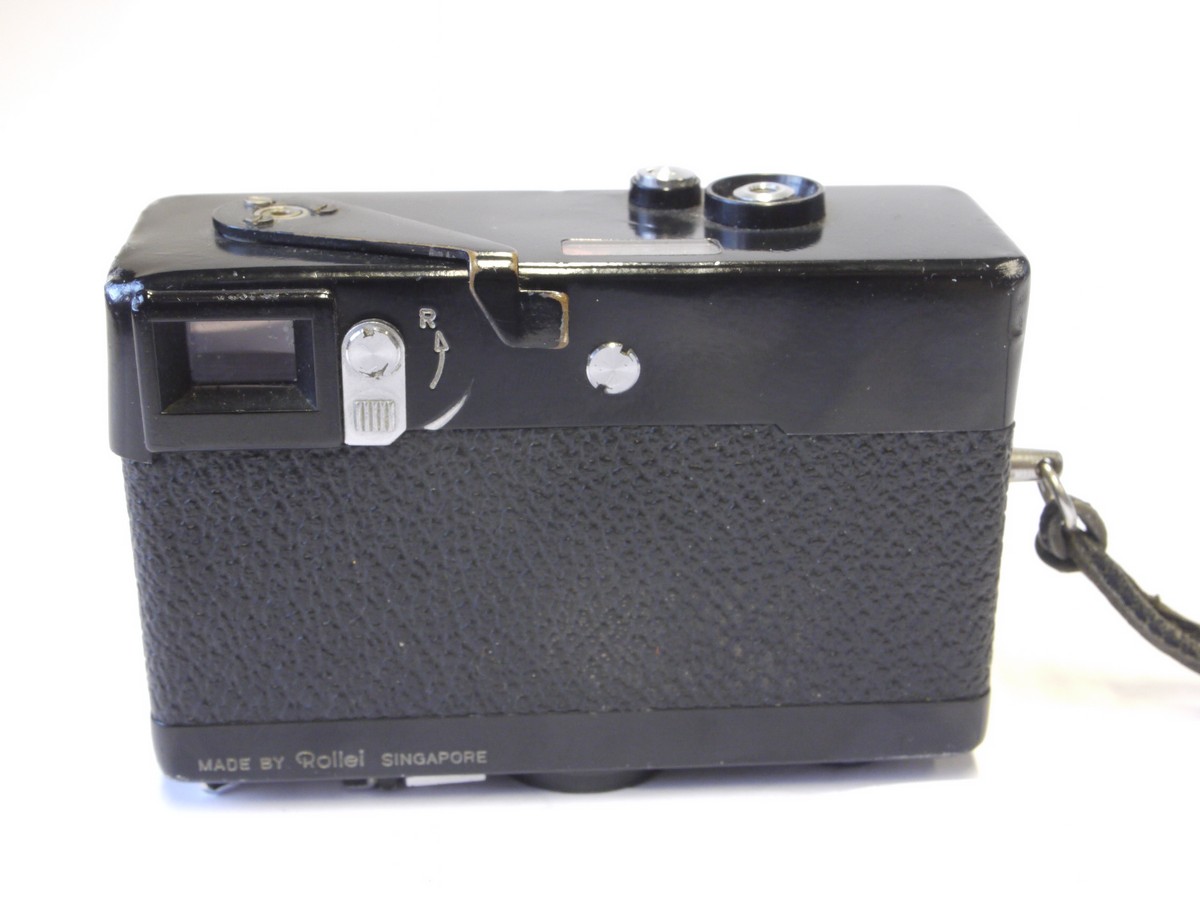 mwclassiccameras-20220930-224 Rollei 35S black CDS metered compact 35mm camera with 40mm f2.8 Sonnar HFT collapsible lens + wrist strap