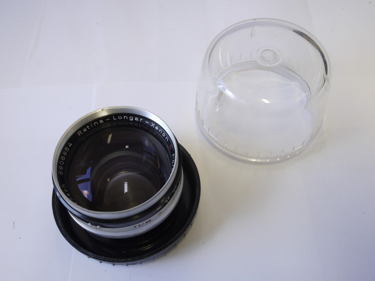 mwclassiccameras-20221007-145 Schneider 80mm f4 Retina-Longar-Xenon C lens for Retina IIc/IIIc + makers keeper case