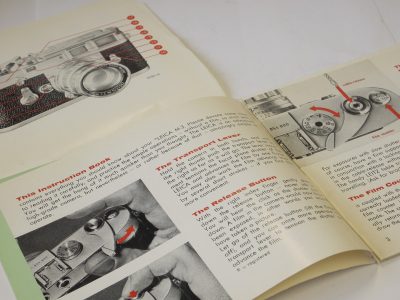 Leitz Leica M3 Original Instructions with cover c1963. 24 pages in English