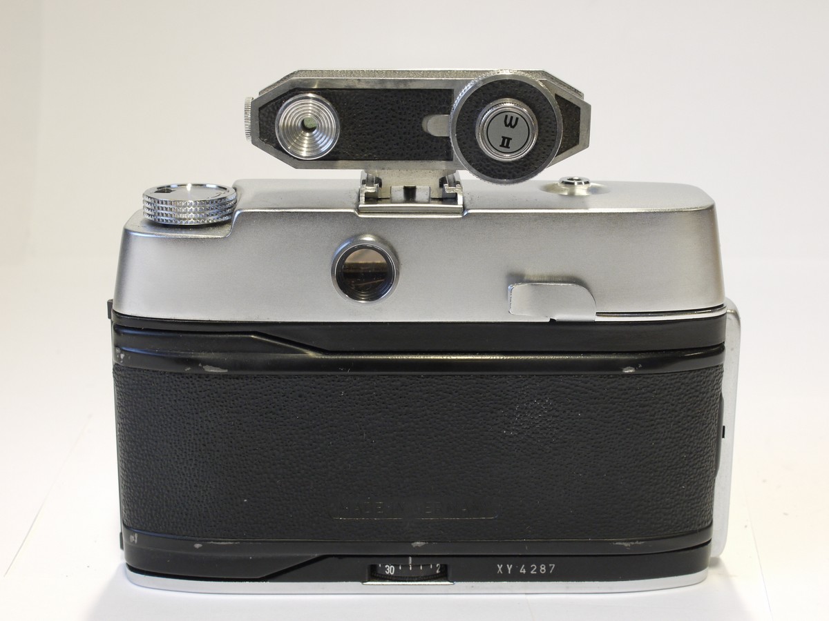mwclassiccameras-20221223-181 Agfa Silette 35mm camera with 50mm f2.9 Color-Solinar coated lens in Compur-Rapid shutter with ER case + Watameter II shoe mounting short base rangefinder in case