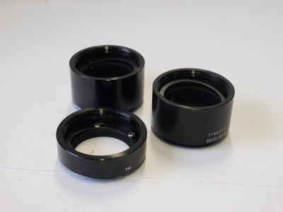 Zeiss Ikon set of Three M42 auto Extension tubes, marked f=50/1:2, 50/1:2 & 50/1:4. Possible for Icarex M42 cameras/lenses