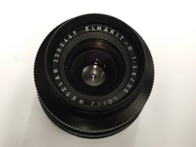Leitz Wetzlar 35mm f2.8 Elmarit-R Single Cam lens (No.2202447) + Filter retaining ring (14160)