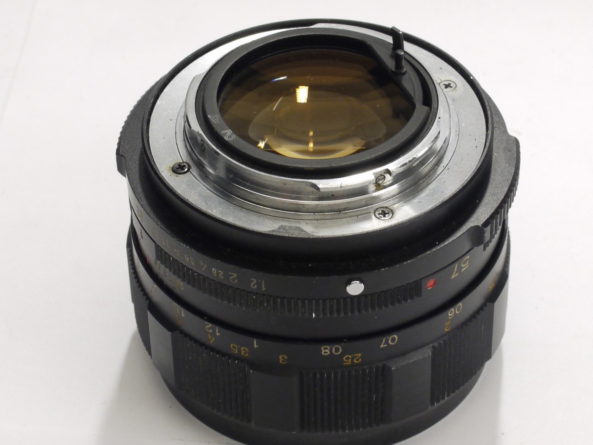 mwclassiccameras-20230120-512 Konica 57mm f1.2 Hexanon AR manual focus Konica bayonet mount lens + caps