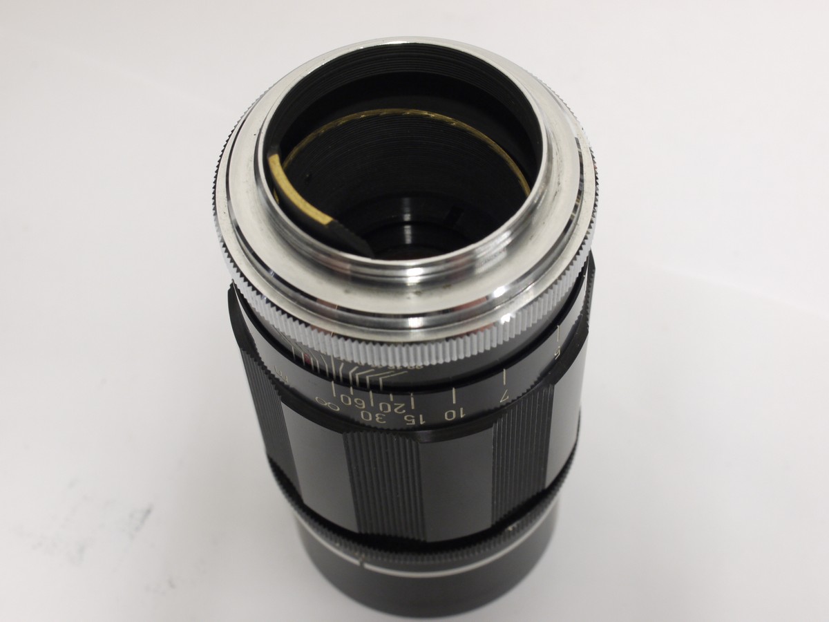 mwclassiccameras-20230120-531 Canon 135mm f3.5 black lens, L39 RangefInder coupled + Canon caps