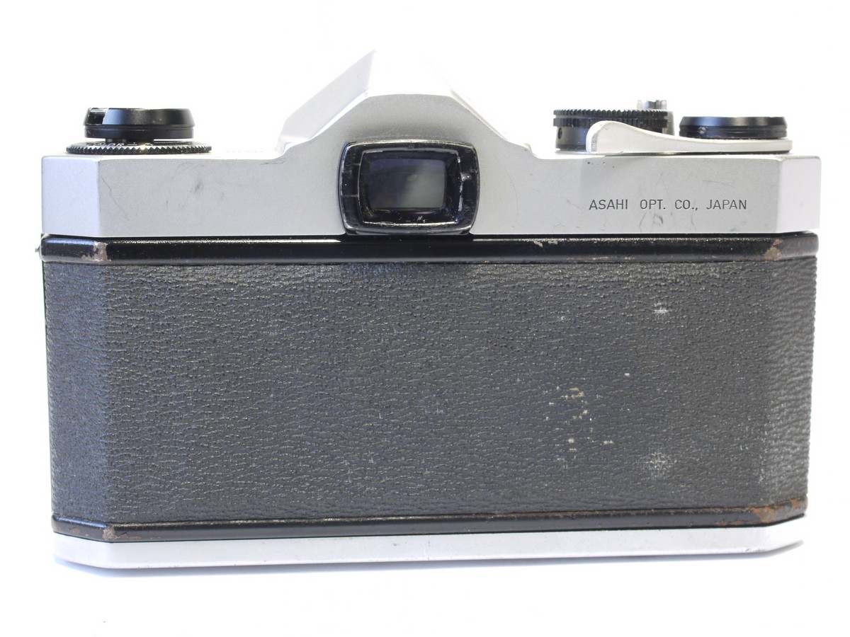 mwclassiccameras-20230120-741 Pentax SP1000 35mm SLR, chrome + 55mm f1.8 Super Takumar M42 lens, front cap, Original Instructions, Original Sales receipt & makers Box with full packaging