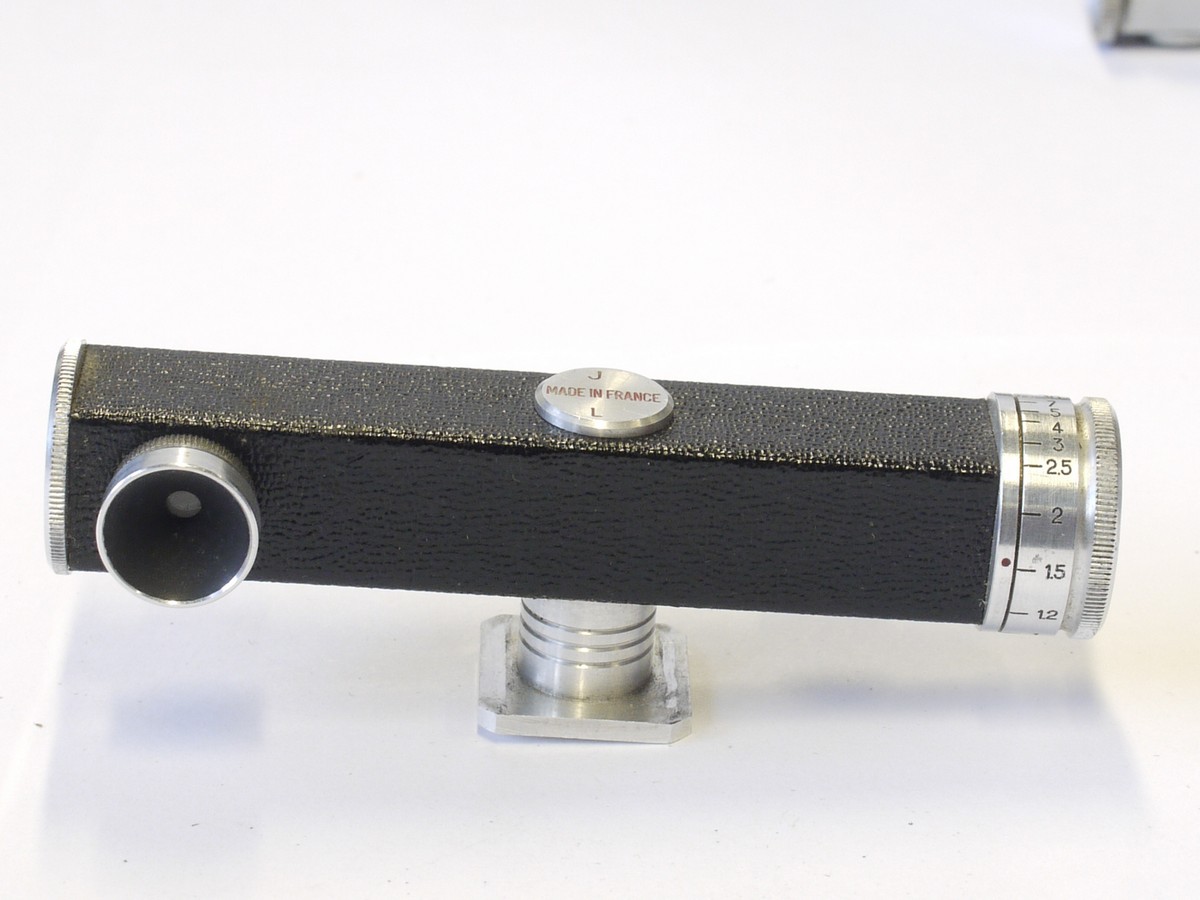 mwclassiccameras-20230203-457 JL long base shoe rangefinder, scale in Metres. Made in France. Copy of Leitz Rangefinder