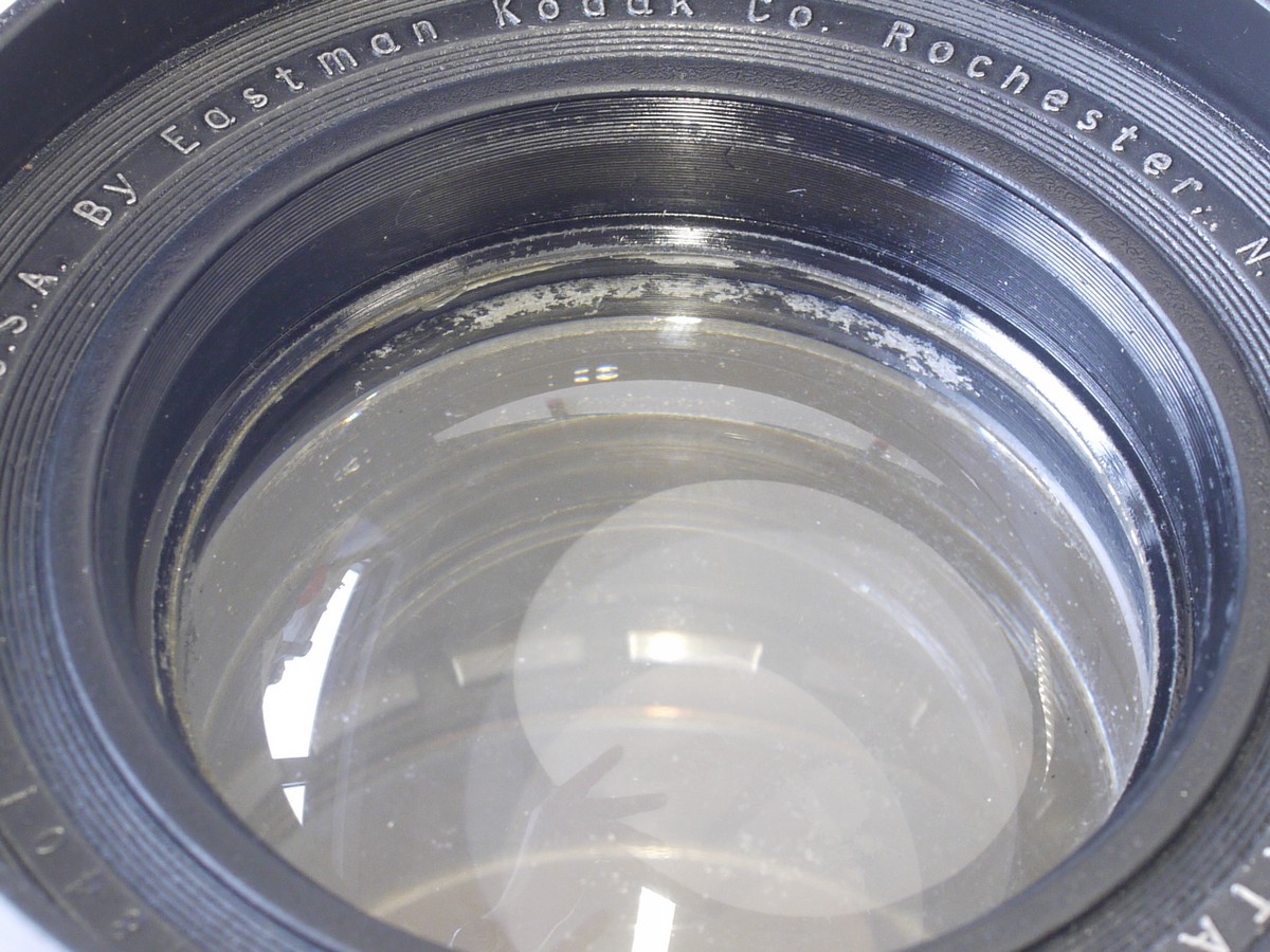 mwclassiccameras-20230217-119 Kodak 178mm f2.5 Aero Ektar lens (5x5) with Iris Diaphragm