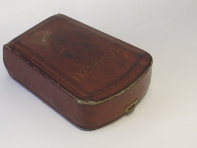 Zeiss Ikon Ikophot selenium cell hand-held meter, Yellow with Red. With case