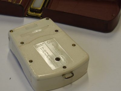 Zeiss Ikon Ikophot selenium cell hand-held meter, Yellow with Red. With case