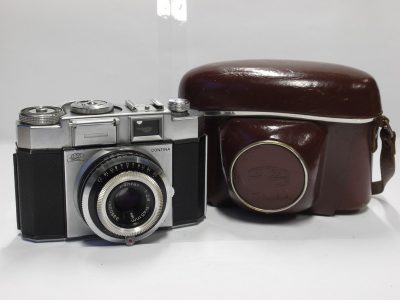 Zeiss Ikon Contina III (529/24) 35mm selenium metered camera + 45mm f2.8 Pantar lens (uses all Pantar Alpha series lenses)