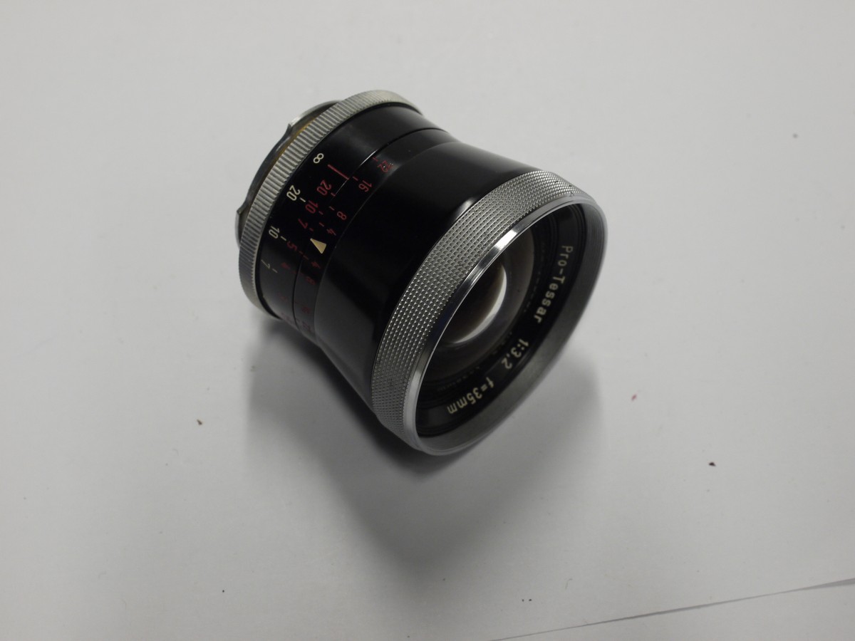 mwclassiccameras-20231002-296 Carl Zeiss 35mm f3.2 Pro-Tessar lens for Contaflex SLR + Zeiss front cap & keeper case