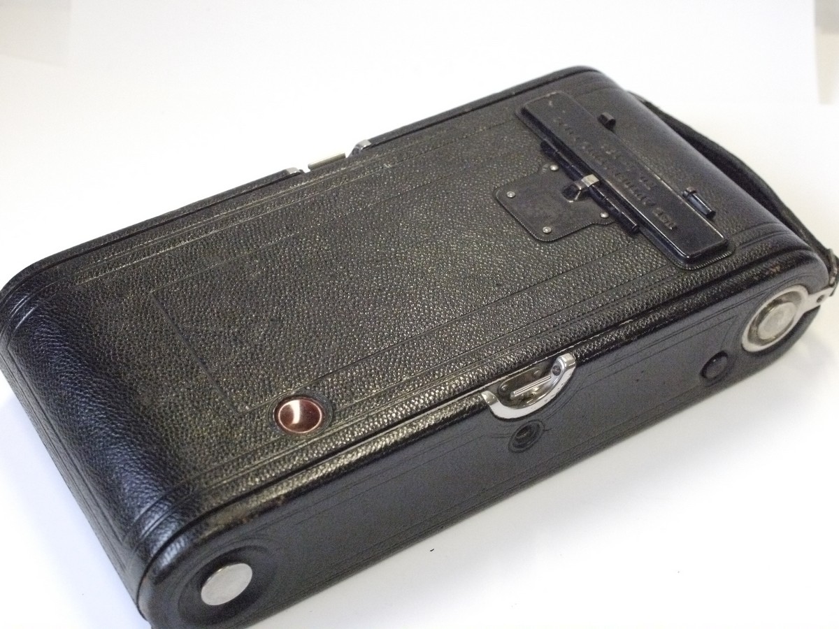 mwclassiccameras-20230303-151 Kodak No.3A Autographic Special c1930 large folding COUPLED RANGEFINDER camera (using 122 rollfilm) with Carl Zeiss Jena 15cm f4.5 Tessar lens in Compur shutter. UNCOMMON