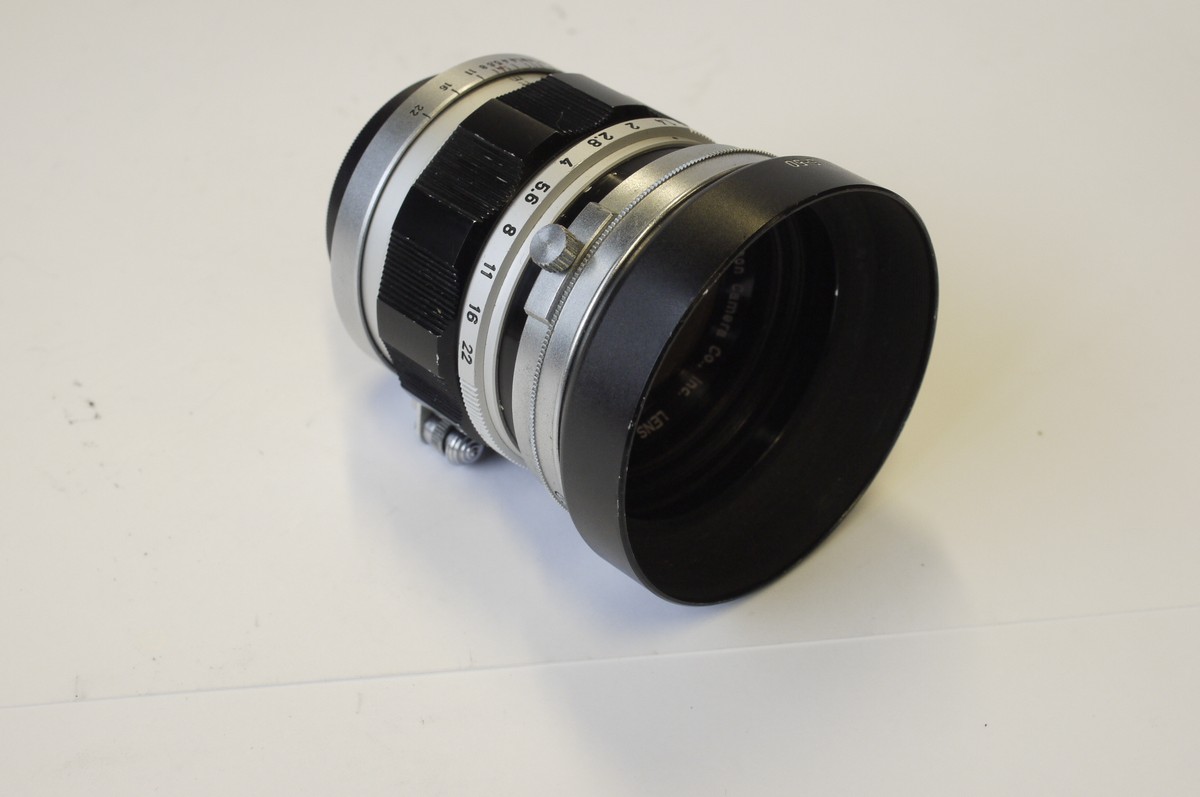 Canon 50mm f1.4 black & chrome L39 rangefinder coupled lens +