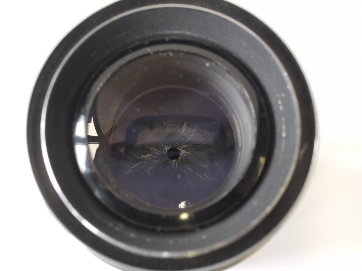 mwclassiccameras-20230407-78 Corfield England 100mm f4 Lumar L39 screw mount lens for Periflex Leica Copy (same mount & focus distance as Leica, but not RF coupled) + front cap, Corfield 100mm Eyepiece finder & makers purple Boxes