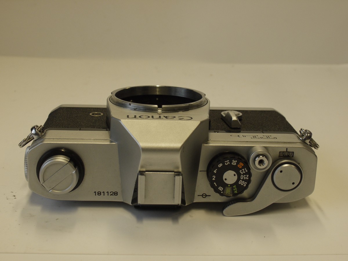 mwclassiccameras-20230414-44 Canon TLb 35mm SLR body, chrome, September 1974
